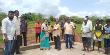 तनाळीत गणेश विसर्जन घाटाचे उदघाटन