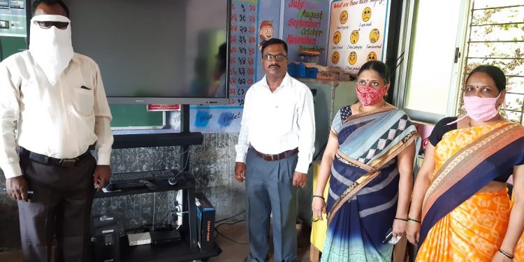 नवानगरच्या शाळेत व्हर्च्युअल क्लासरूम