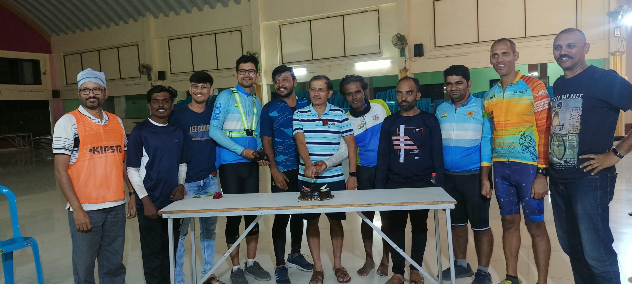 The cycle covered 600 kms