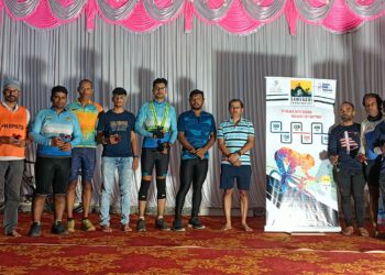 The cycle covered 600 kms