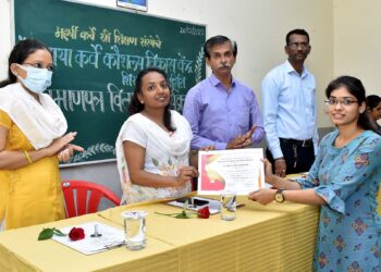 Certificate Distribution at Baya Karve Skill Center