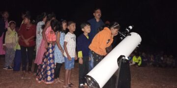 Students enjoyed watching the sky