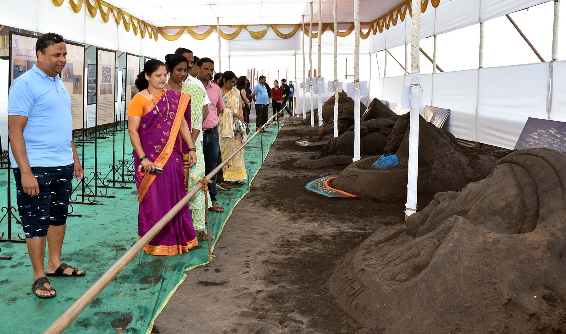 Sand Sculpture Exhibition in Ratnagiri