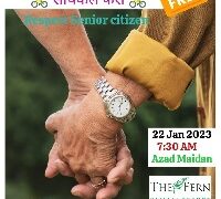 Cycle round in honor of senior citizens