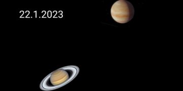 Conjunction of Venus & Saturn