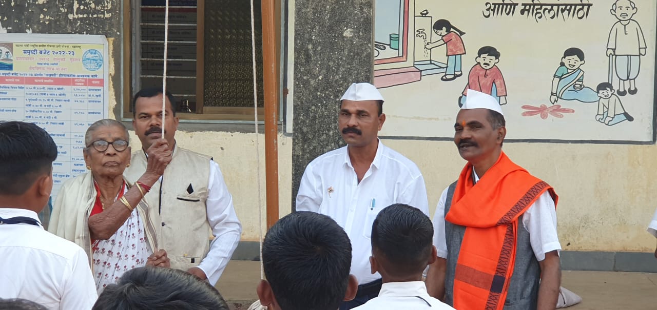 Flag Hoisting by Soldier's Wife at Umrath