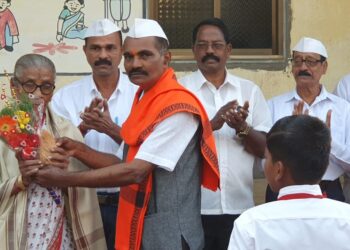 Flag Hoisting by Soldier's Wife at Umrath