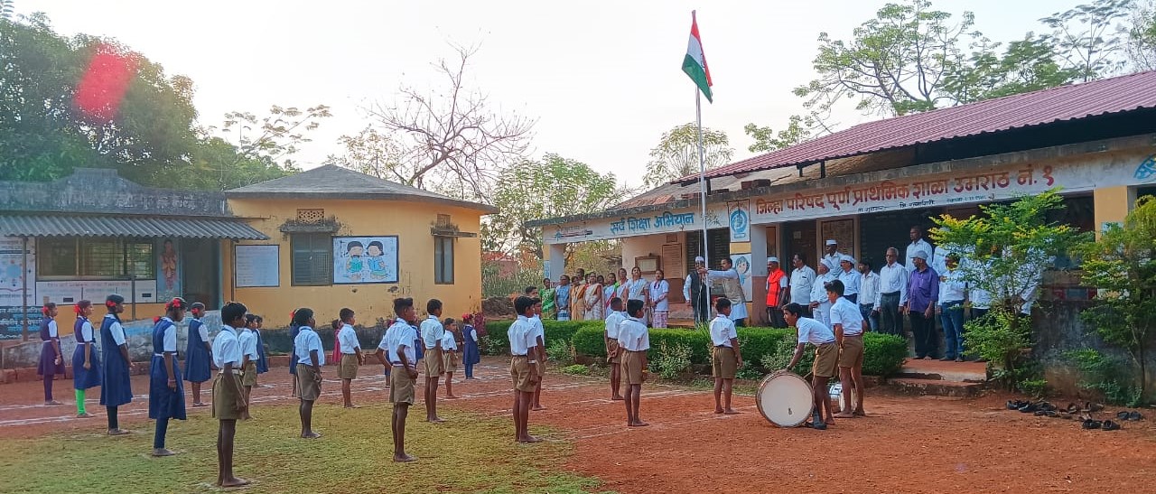 Flag Hoisting by Soldier's Wife at Umrath