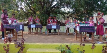 Children's bazaar organized at Kutgiri school