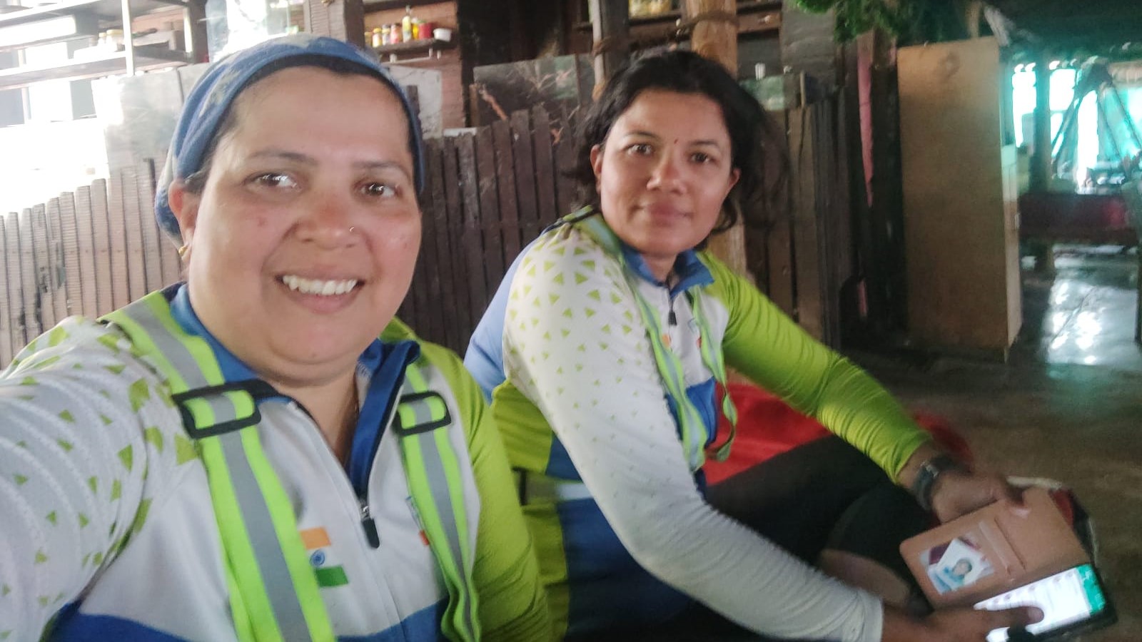 Cycling by 2 women from Chiplun