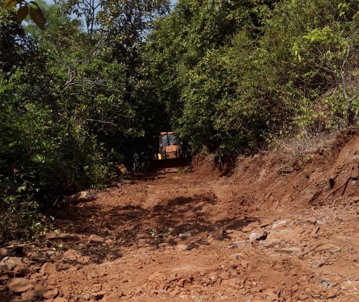 Villagers built the road at their own expense