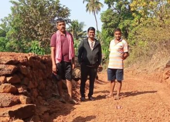 Villagers built the road at their own expense