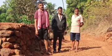 Villagers built the road at their own expense