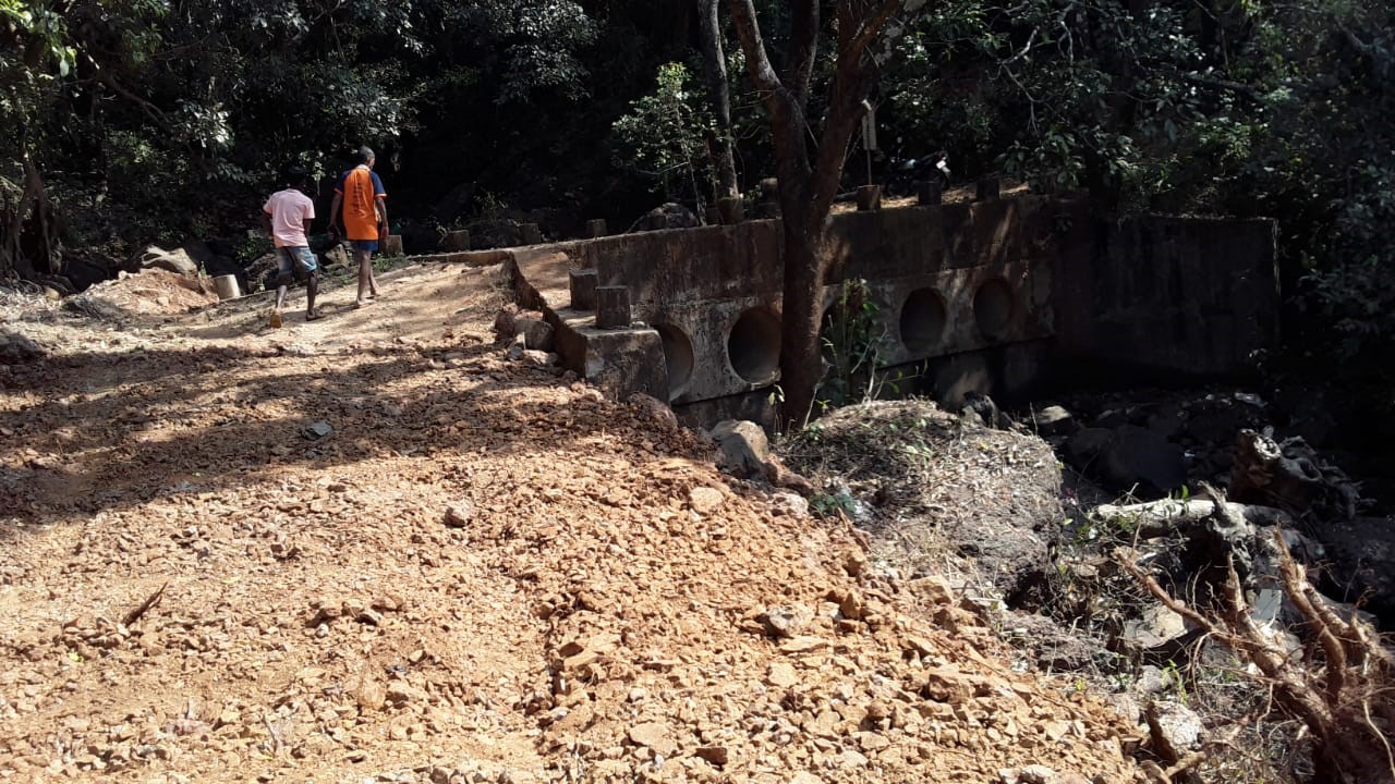 Villagers built the road at their own expense