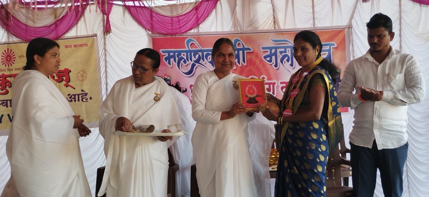 Sarpanch felicitated by Brahmakumaris 