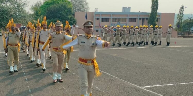 Parade of CISF personnel and blood donation
