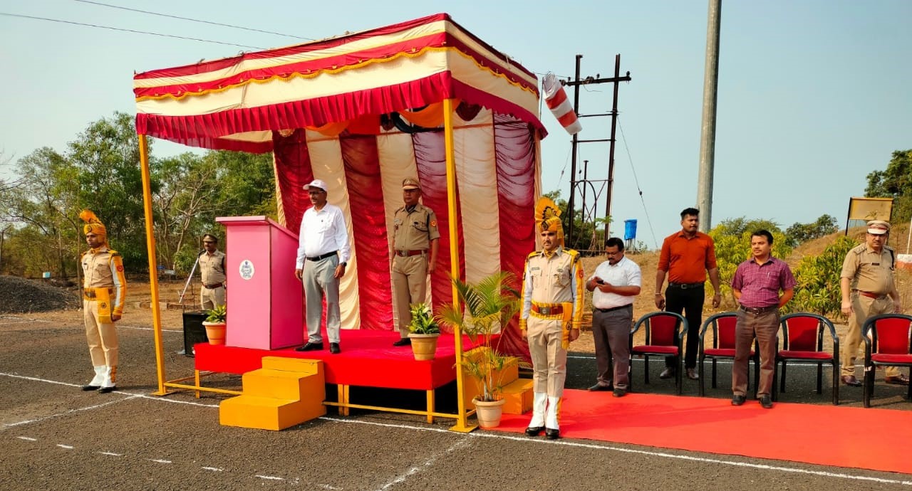 Parade of CISF personnel and blood donation