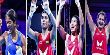 Indian women boxers won four gold medals