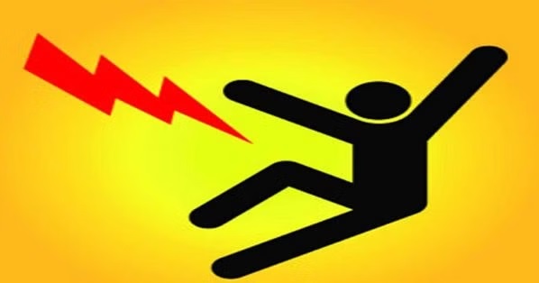 Death of an adult due to electric shock