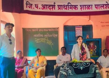 Yoga camp completed in Palshet school