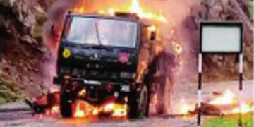 Attack on army vehicle in Kashmir