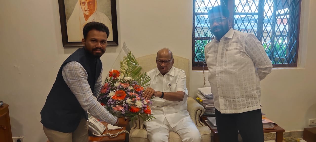 Sahil Arekar met with Sharad Pawar