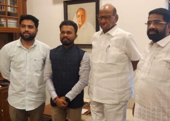 Sahil Arekar met with Sharad Pawar