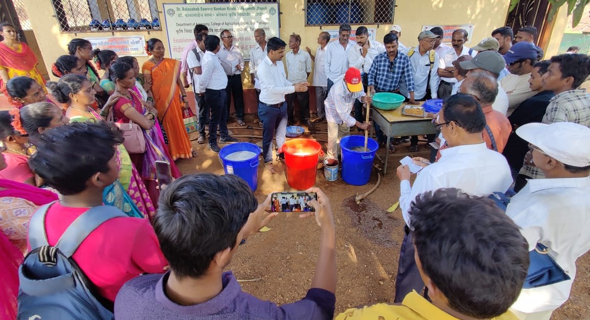 Umaratha farmers received training in organic farming