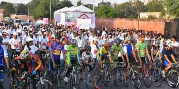Organization of cyclothon event in Dapoli