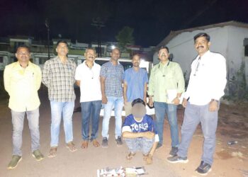 Arrest of drug consuming youth