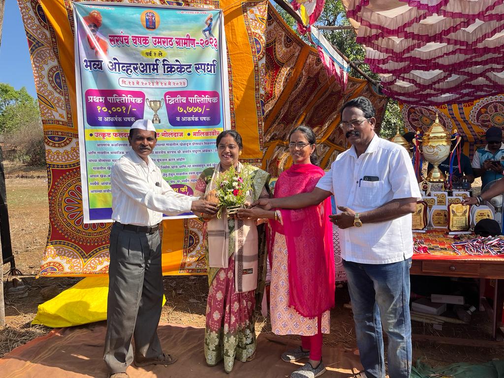 Organized Sarpanch Cup Tournament at Umratha