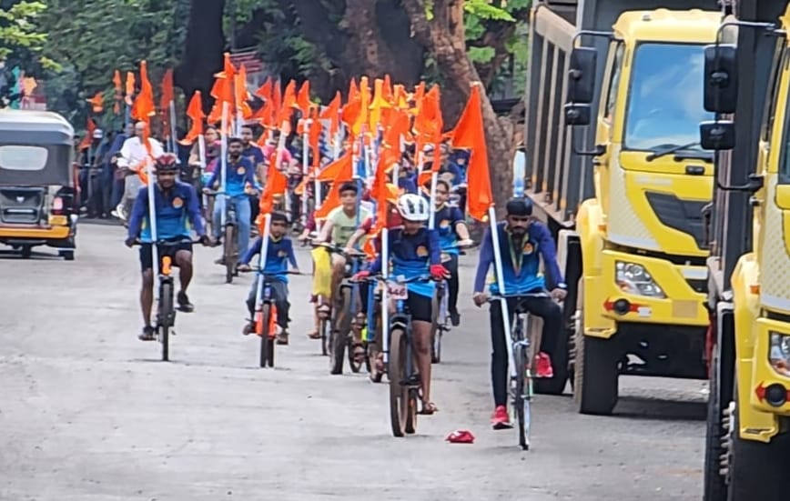Cycle tour on the occasion of Shiva Rajabhishek ceremony