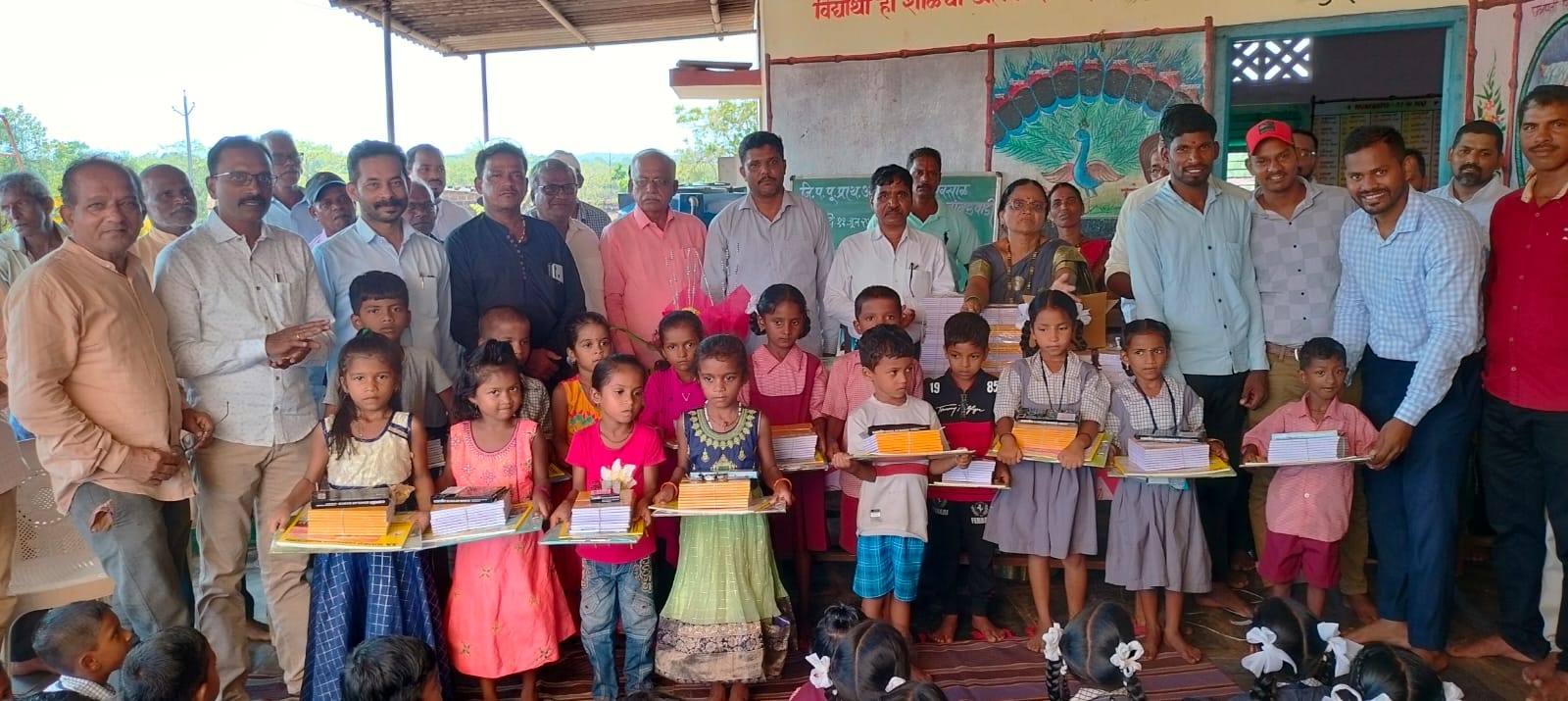 Distribution_of_educational_material_by_Nirmala_XI_team