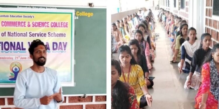 Yoga Day concluded in Patpanhale College