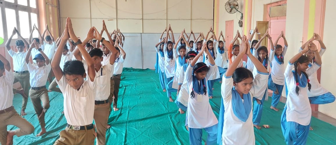 Yoga Day celebrated in Guhagar High School