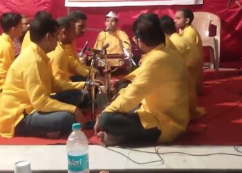Organized music bhajan competition by BJP