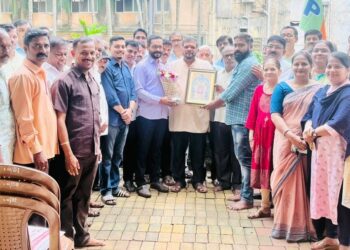 BJP District President Kedar Sathe felicitation