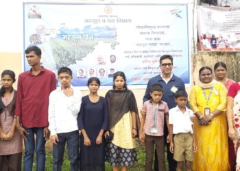 Collector's interaction with disabled children