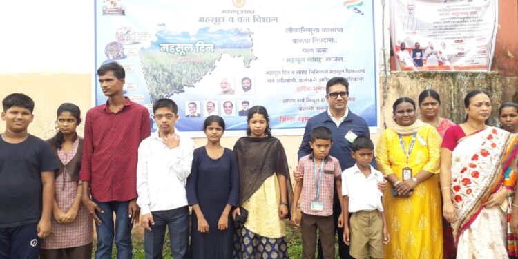 Collector's interaction with disabled children