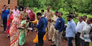 Collector's 3 km walk for 9 families