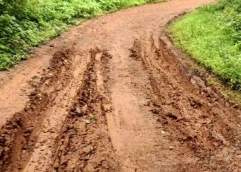 Pathetic condition of road in Kutagiri