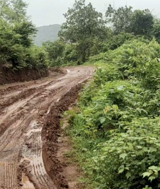 Pathetic condition of road in Kutagiri