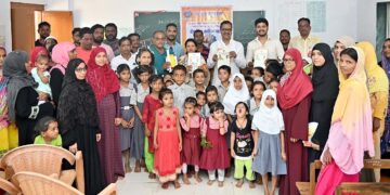 National flag distribution on behalf of BJP