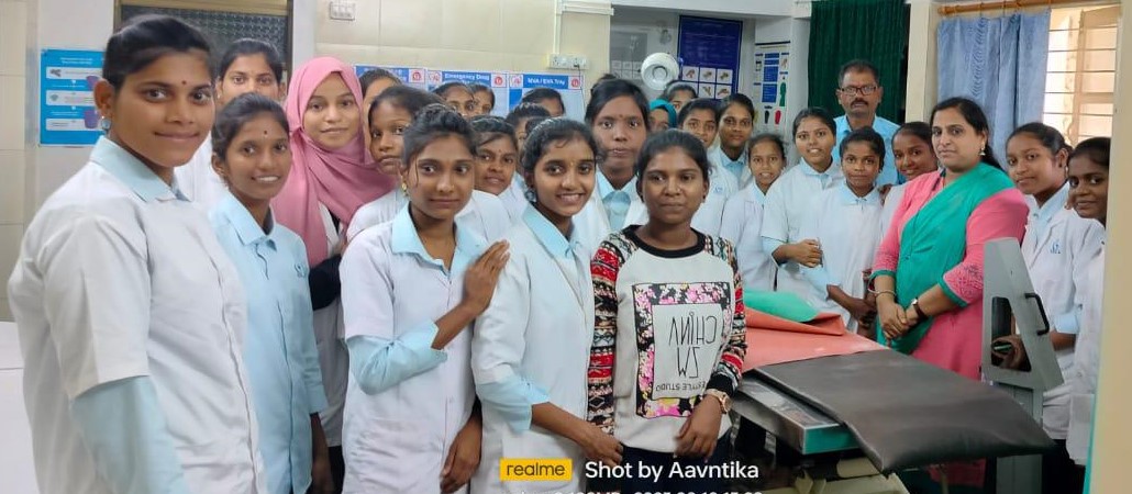 Students visited the primary health center