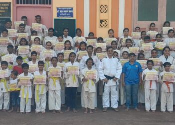 Judo belt gradation exam held at Guhagar