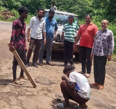 The filling of potholes started at the behest of MNS