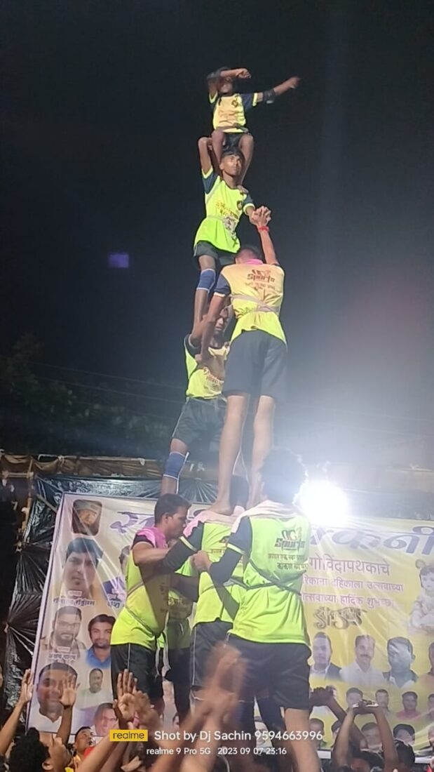 Govinda team of boys from Konkan in Virar