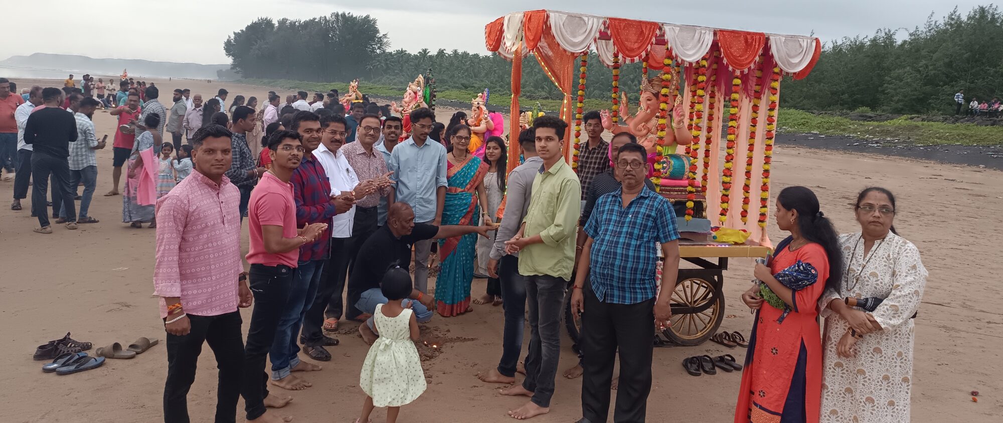Farewell to Bappa on Anant Chaturthi in Guhagar