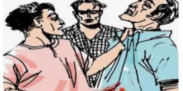 Both were stabbed with a knife for asking for a jab