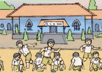 Donation to Kajurli School by Partha Pandit